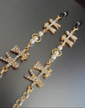 Glasses Chain – Zircon Ankh & Figure Charms with Pearl Beads – Friendship Edition