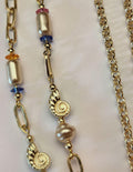 Glasses Chain – Handmade with Real Crystal Beads – ThinBlack® Elegant Edition