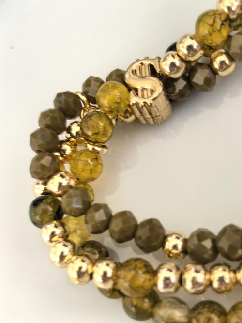 Bracelet – Gemini Zodiac Agate & Natural Stone Lucky Charm – ThinBlack® Zodiac Collection