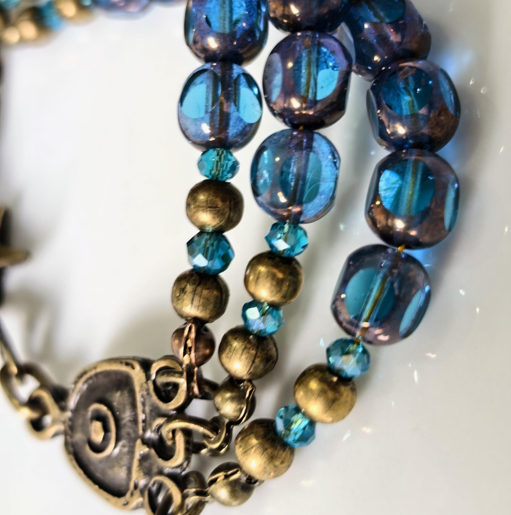 Bracelet – Stellar Dream Blue Crystal & Star Charm – ThinBlack® Power Stones Collection