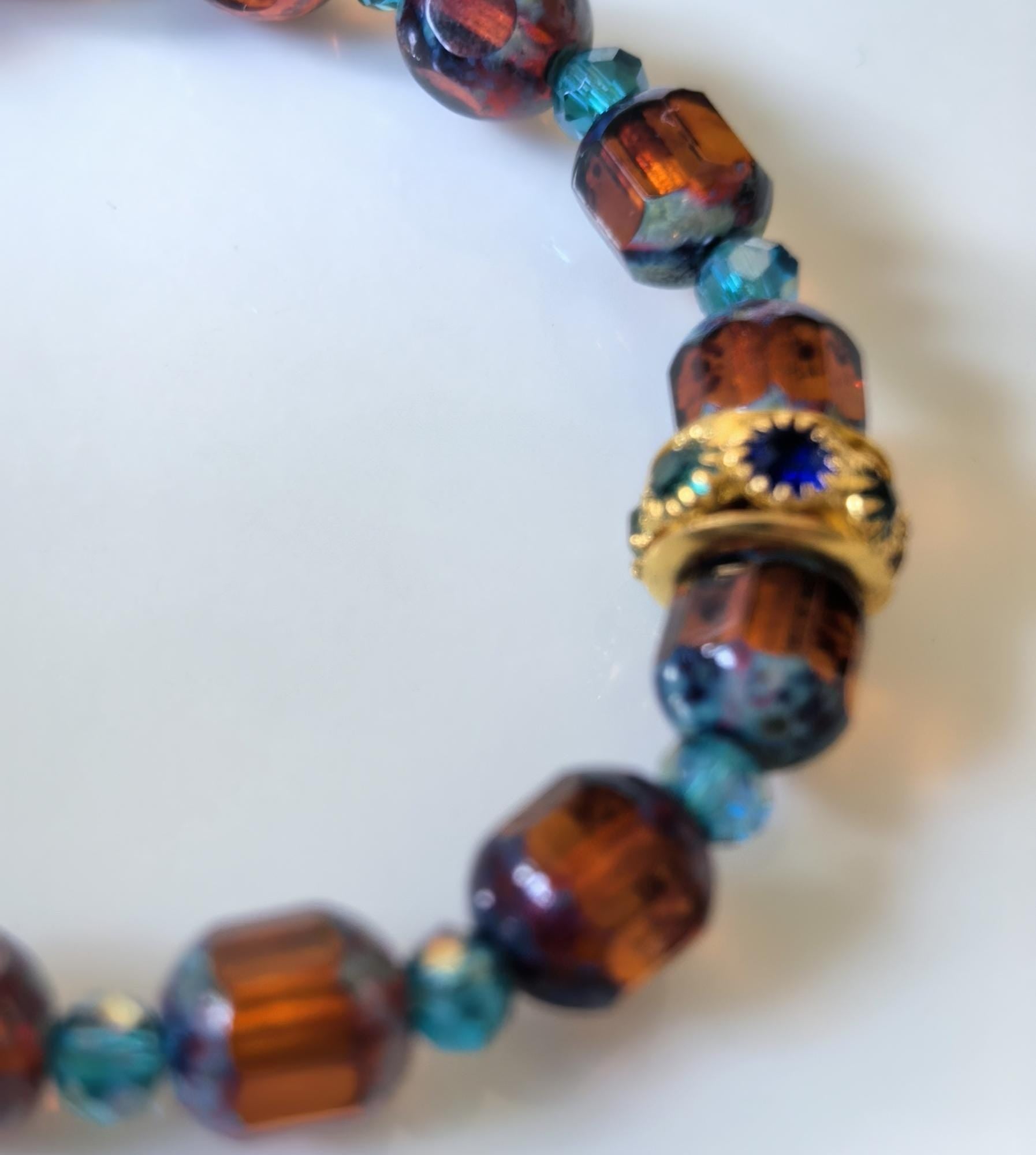 Bracelet – Ocean Whispers Turquoise Fish Crystal – ThinBlack® Power Stones Collection