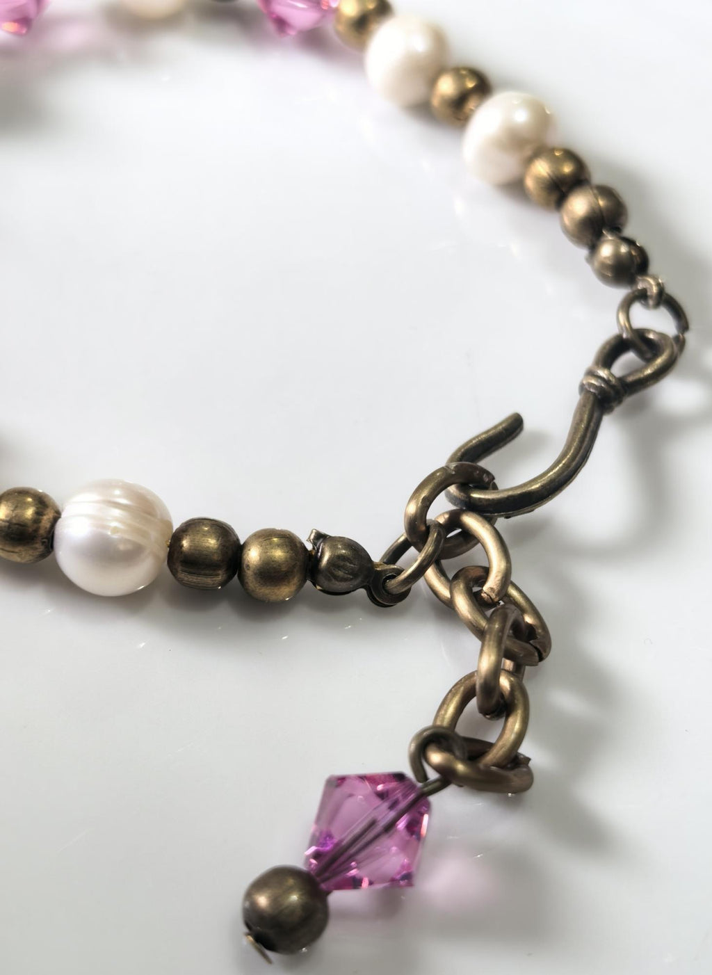 Genuine Pearl Natural Stone Bracelet – Pink – THINBLACK®