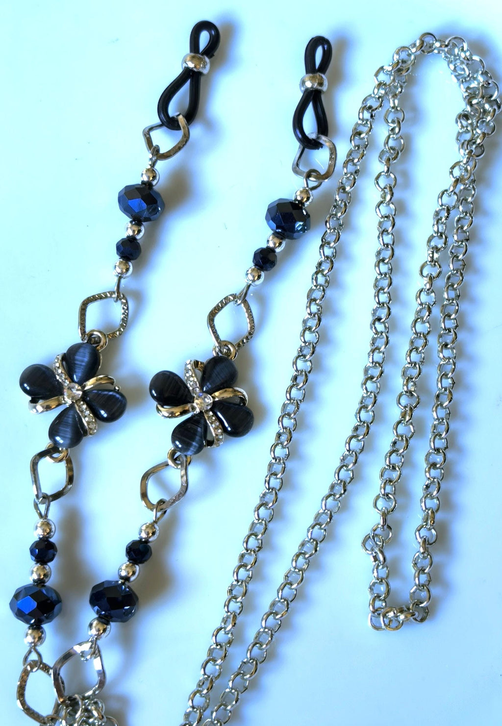 Glasses Chain – Silver Plated Elegant Design – ThinBlack® Classic Edition