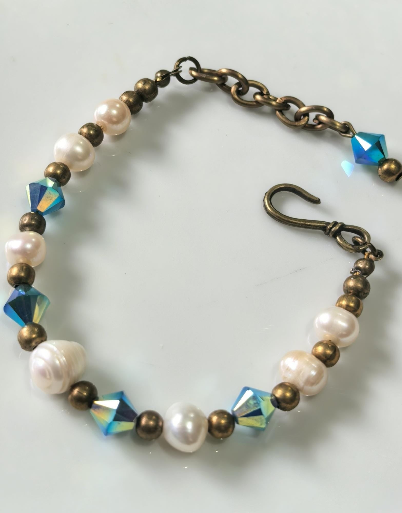 Genuine Pearl Natural Stone Bracelet – Turquoise – THINBLACK®
