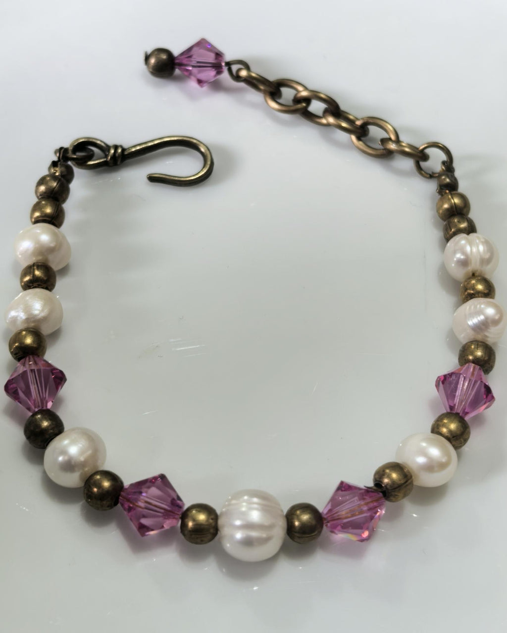 Genuine Pearl Natural Stone Bracelet – Pink – THINBLACK®