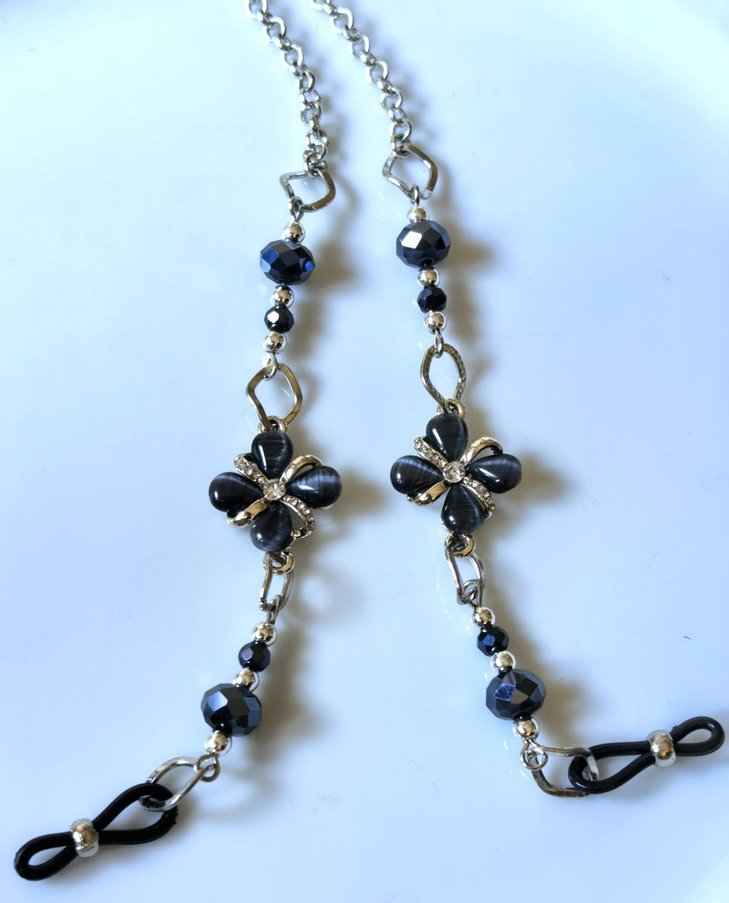Glasses Chain – Silver Plated Elegant Design – ThinBlack® Classic Edition