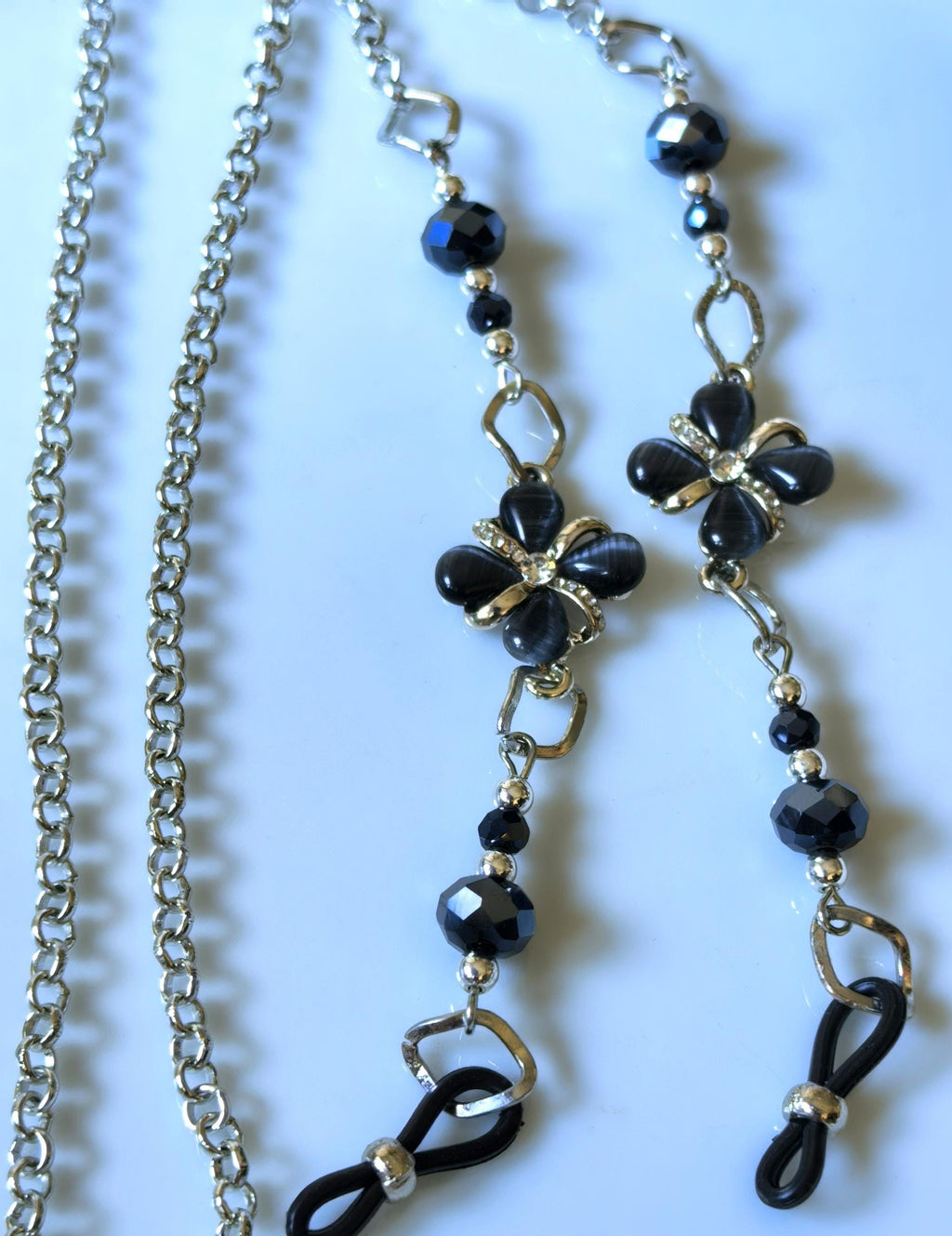 Glasses Chain – Silver Plated Elegant Design – ThinBlack® Classic Edition