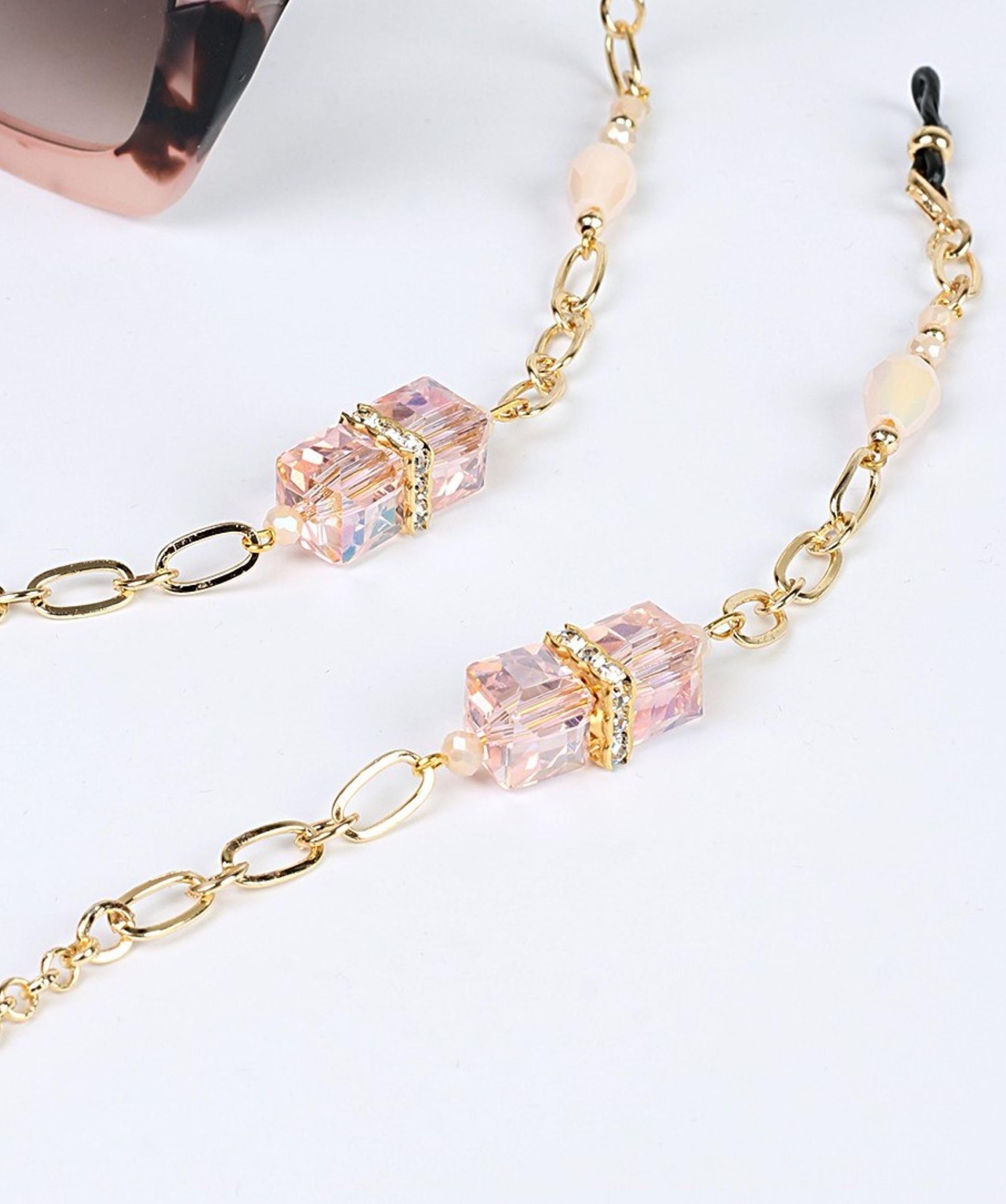Handmade Eyewear Chain Genuine Zircon