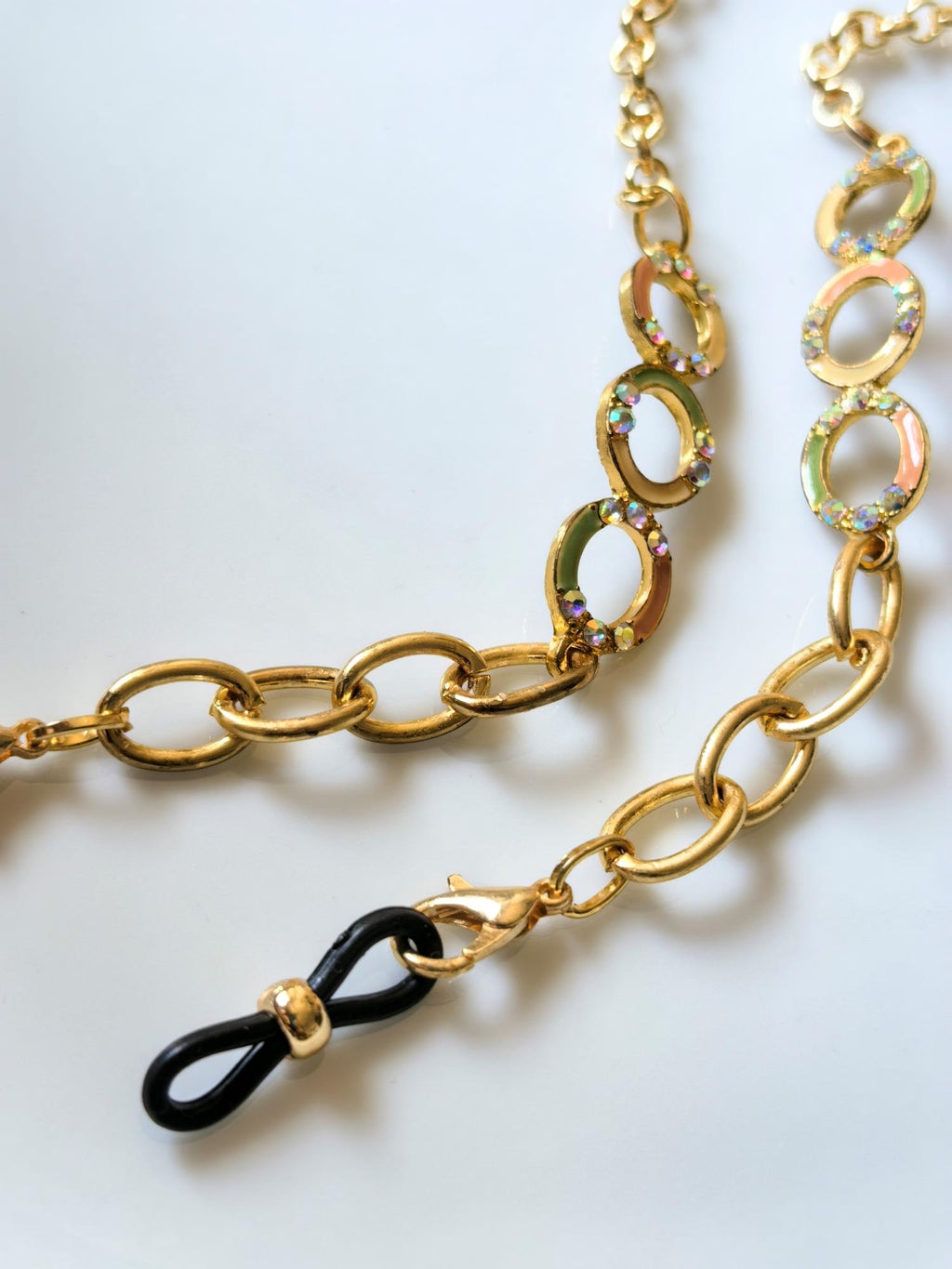 Enamel Eyeglass Chain | Handmade Gold Plated Limited Edition