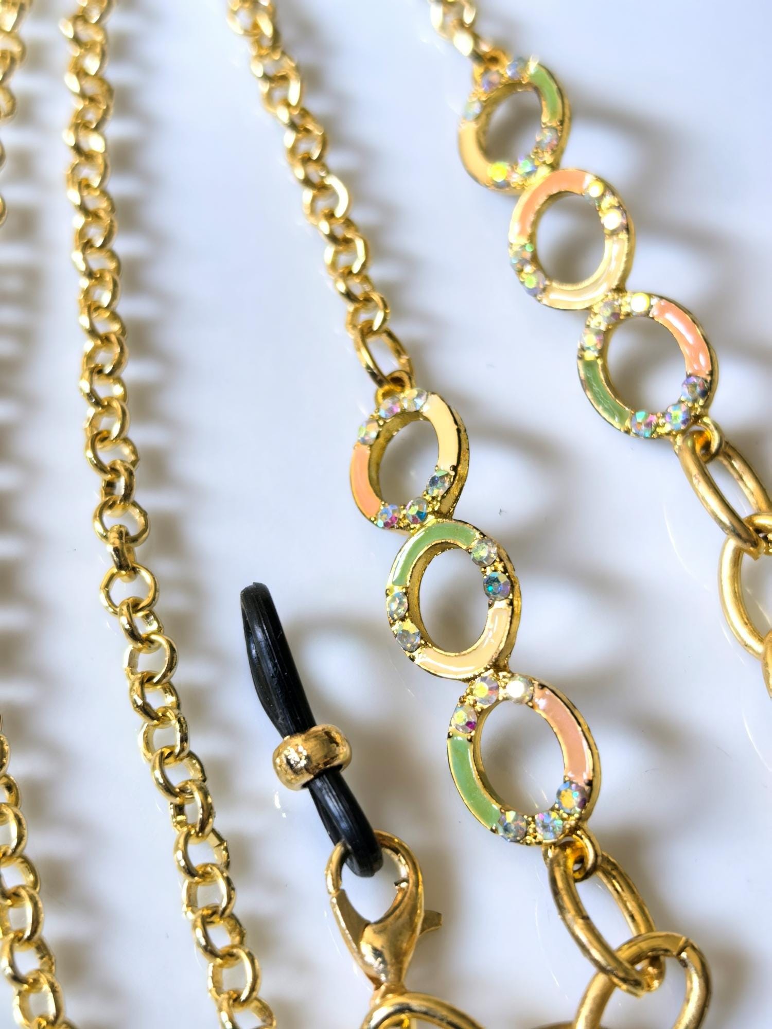 Enamel Eyeglass Chain | Handmade Gold Plated Limited Edition