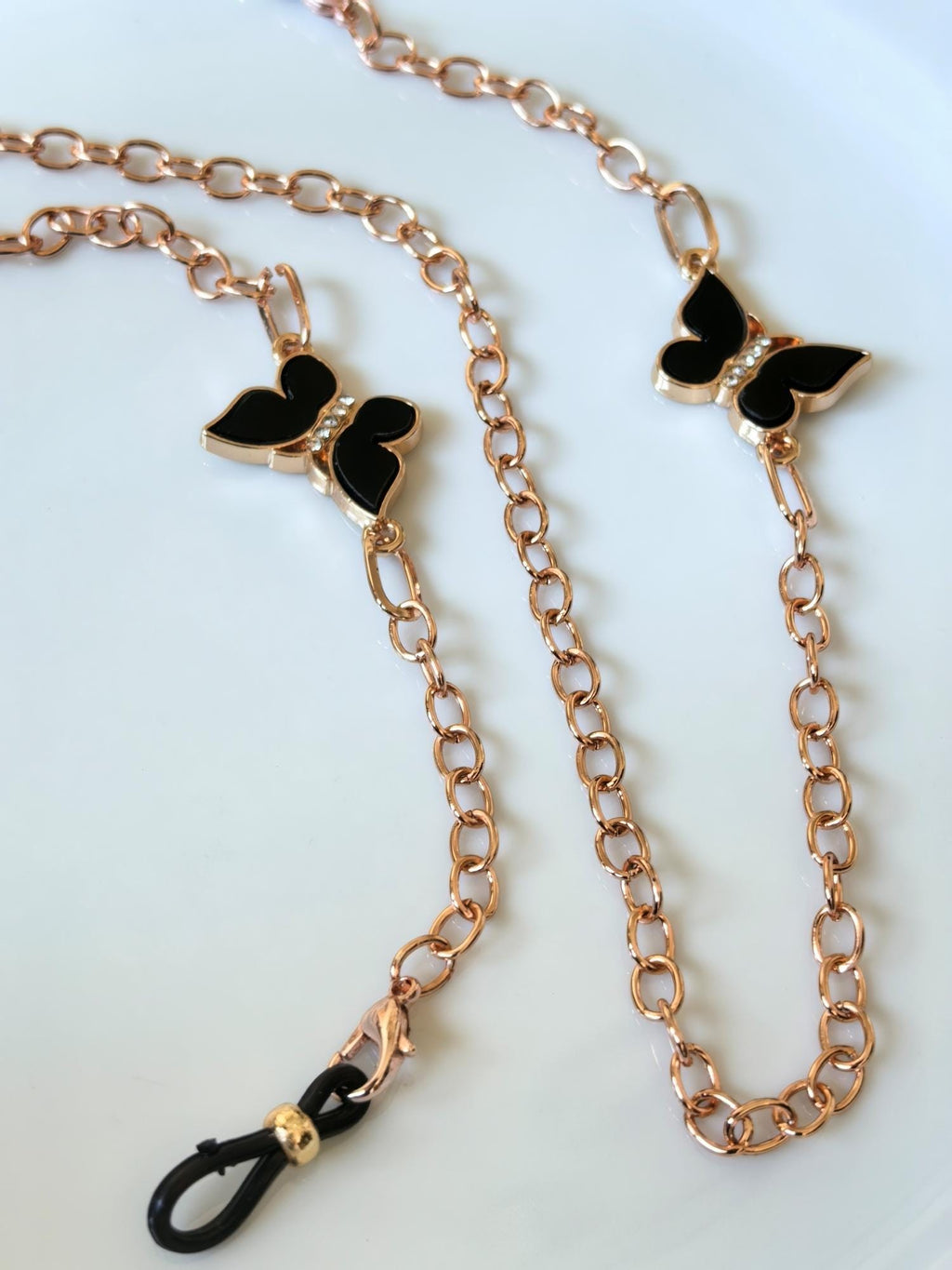 Handmade Rose Chain Genuine Zircon
