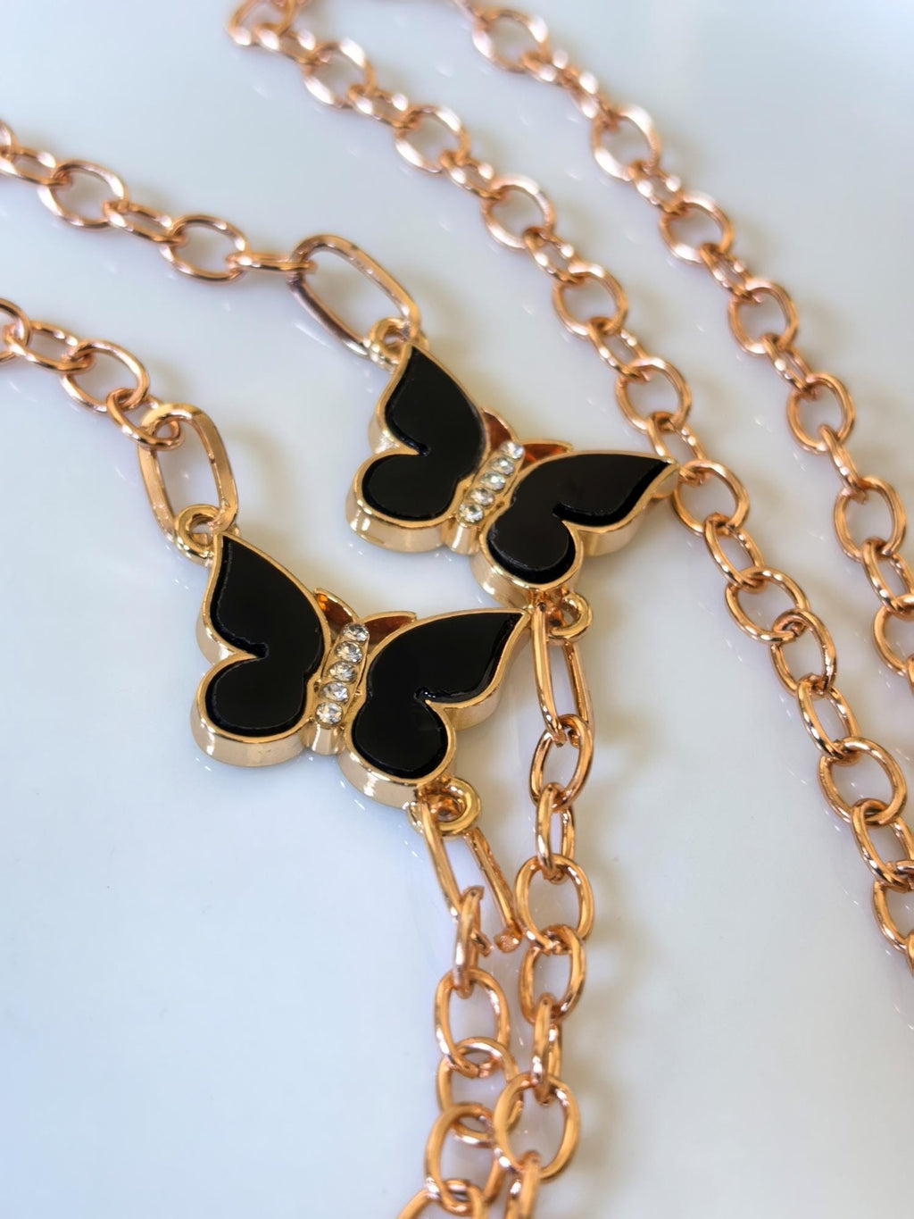 Handmade Rose Chain Genuine Zircon