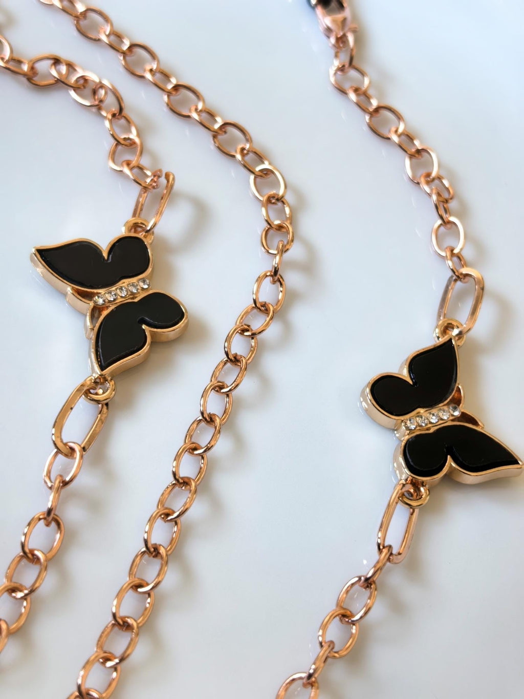 Handmade Rose Chain Genuine Zircon