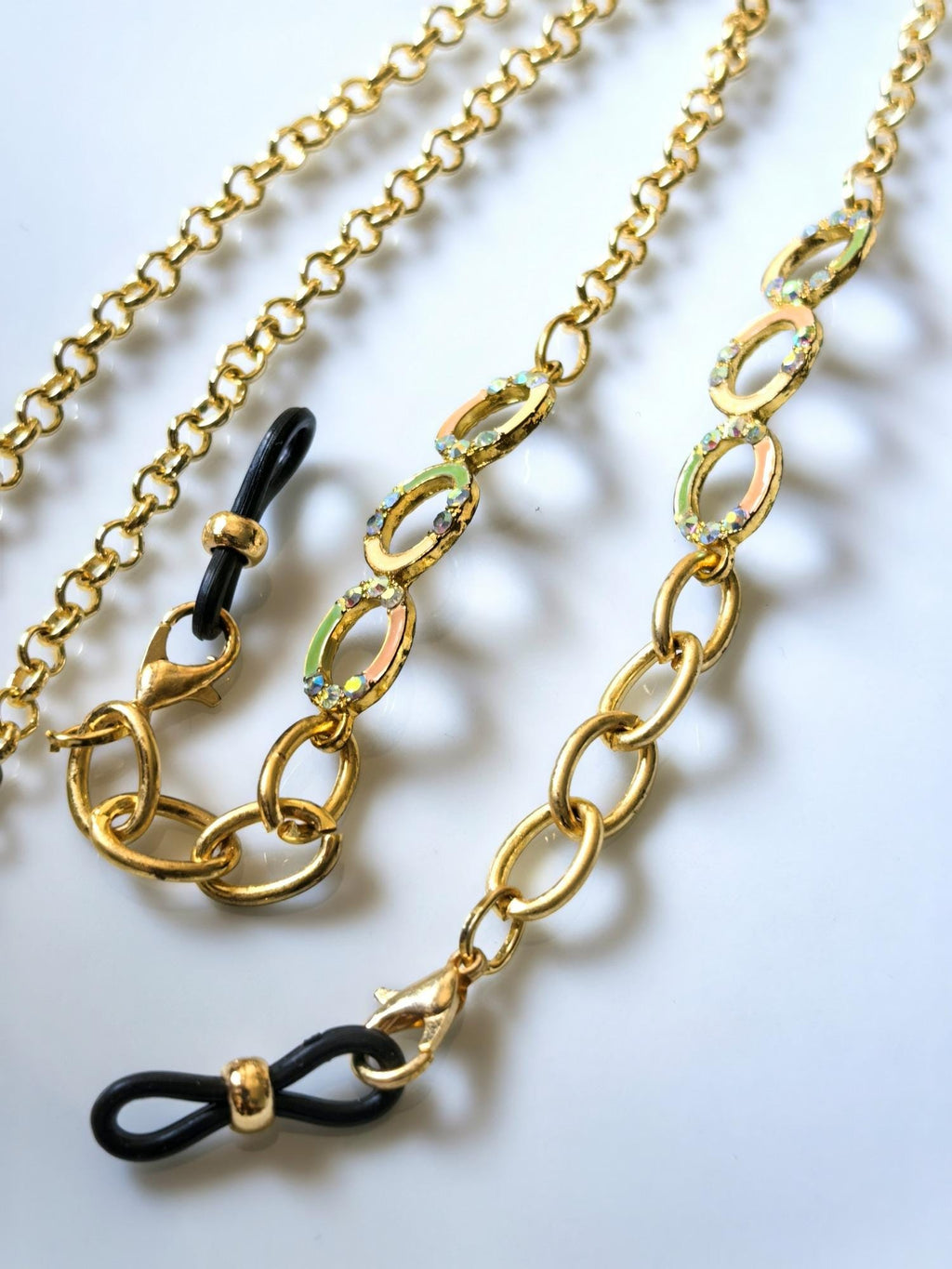 Enamel Eyeglass Chain | Handmade Gold Plated Limited Edition
